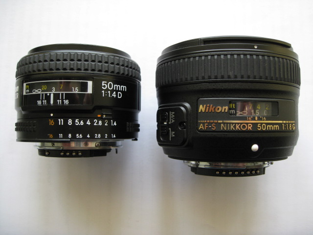 Nikon 50 1.4 vs Nikon 50 1.8